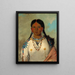 TsSeWoNaTs Celle qui se lave les genoux, épouse du chef - George Catlin — gerahmtes Bild an der Wand