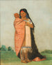 TseeMont Große Wunderbare mit ihrem Baby in ihrem Kleid - George Catlin — Ansicht des Kunstwerks