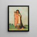 TseeMont Große Wunderbare mit ihrem Baby in ihrem Kleid - George Catlin — gerahmtes Bild an der Wand