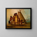 Due ragazze comanche - George Catlin — quadro incorniciato alla parete