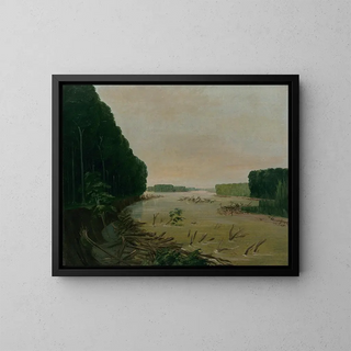 George Catlin - View On The Missouri Alluvial Banks Falling In 600 Miles Above St Louis.webp
