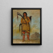 WhChees un Brave - George Catlin — quadro incorniciato alla parete