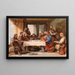 Moines à table - George Cattermole — gerahmtes Bild an der Wand