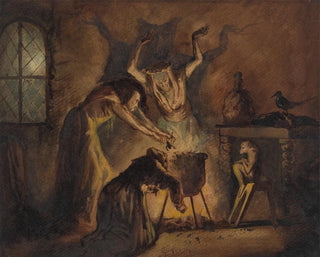George Cattermole - Scene of Three Witches from Shakespeares Macbeth.webp