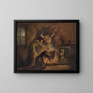George Cattermole - Scene of Three Witches from Shakespeares Macbeth.webp