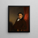 Portrait eines Gentlemans, der angeblich M. Da Silva ist - George Chinnery — gerahmtes Bild an der Wand