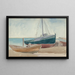 Boats on the Beach - George Copeland Ault — framed artwork on a wall