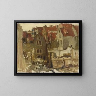 George Hendrik Breitner - The Demolition of the Grand Bazar de la Bourse on the Nieuwendijk Amsterdam.webp