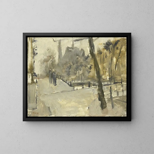 Le Leidsegracht à Amsterdam - George Hendrik Breitner — gerahmtes Bild an der Wand