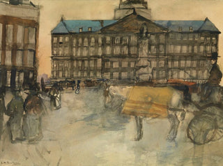 George Hendrik Breitner - Town Hall in Amsterdam.webp