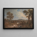 Paesaggio con figure in primo piano - George Howland Beaumont — quadro incorniciato alla parete