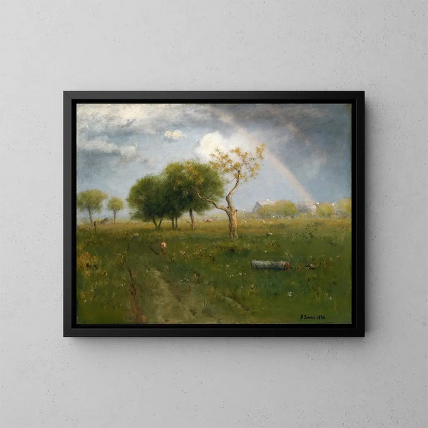 Dopo un acquazzone estivo - George Inness — quadro incorniciato alla parete