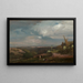 Tempesta in arrivo sulle colline albane - George Inness — quadro incorniciato alla parete