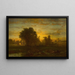 Ferme al crepuscolo - George Inness — quadro incorniciato alla parete
