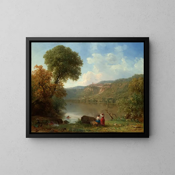 Lac Nemi - George Inness — quadro incorniciato alla parete