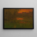 Landschaft bei Sonnenuntergang - George Inness — gerahmtes Bild an der Wand