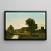 Landschaft von Medfield - George Inness — gerahmtes Bild an der Wand