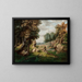 Der Felsen von Dell bei dem Dorf - George Inness — gerahmtes Bild an der Wand