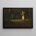 Sonnenuntergang im Wald - George Inness — gerahmtes Bild an der Wand