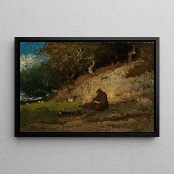L'Ermite - George Inness — quadro incorniciato alla parete