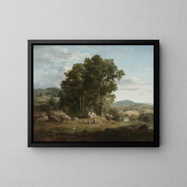 Il Boscaiolo - George Inness — quadro incorniciato alla parete