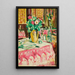 Stillleben mit Rosen in einem Interieur - George Leslie Hunter — gerahmtes Bild an der Wand