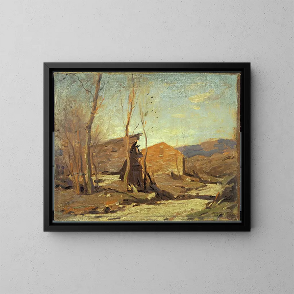 Nachmittags im späten Herbst - George M. Bruestle — gerahmtes Bild an der Wand