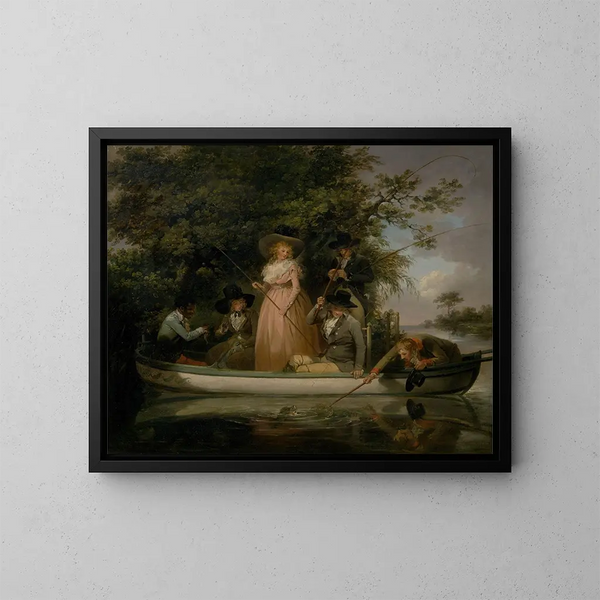 Una parte di pesca - George Morland — quadro incorniciato alla parete