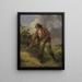 Heu machen - George Morland — gerahmtes Bild an der Wand