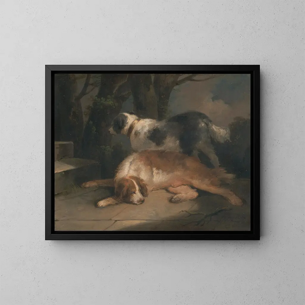Les setters - George Morland — quadro incorniciato alla parete