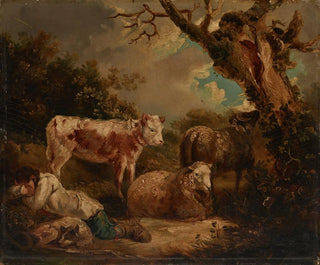 Der Ruhestand der Hirten - George Morland — Ansicht des Kunstwerks