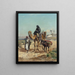 Ein arabischer Reisender und seine Frau - George Peter — gerahmtes Bild an der Wand