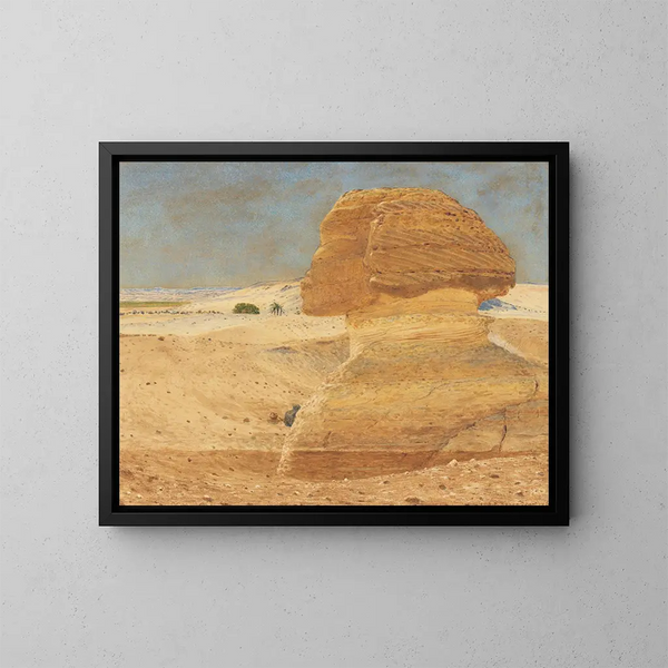 Die Sphinx bei Gizeh im Morgenlicht - George Price Boyce — gerahmtes Bild an der Wand
