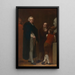John Flaxman modeling the bust of William Hayley - George Romney — framed artwork on a wall