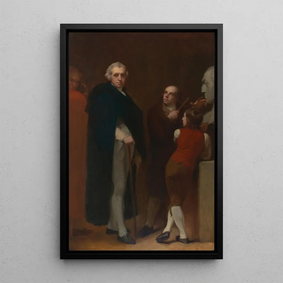 George Romney - John Flaxman Modeling the Bust of William Hayley.webp