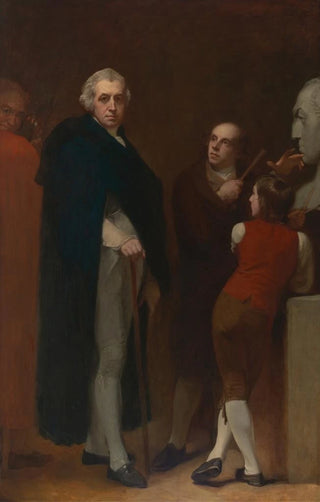 George Romney - John Flaxman Modeling the Bust of William Hayley.webp