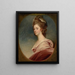 Portrait of Lady Emilia Kerr - George Romney — framed artwork on a wall