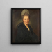 Portrait of Mme Marie Jean Gomm - George Romney — framed artwork on a wall