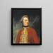 Portrait painting of Francis North, 4th Earl of Guilford, 1761-1817 - George Romney — framed artwork on a wall