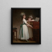 Portrait painting of Maria and Catherine, daughters of Edward Thurlow, 1st Baron Thurlow - George Romney — framed artwork on a wall