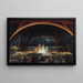 Feier der Nacht auf der Weltausstellung 1889 unter dem Eiffelturm - George Roux — gerahmtes Bild an der Wand
