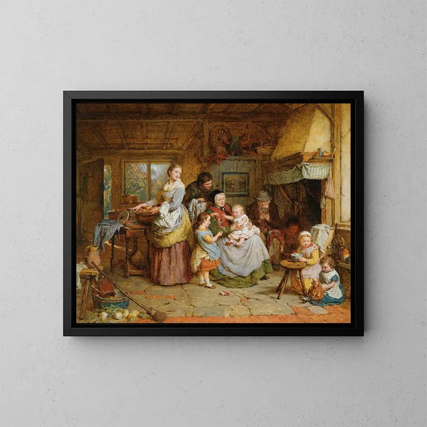 Chez soi, si humble soit-il - George Smith — gerahmtes Bild an der Wand