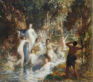 George Spencer Watson - Allegorical figures in a stream.webp