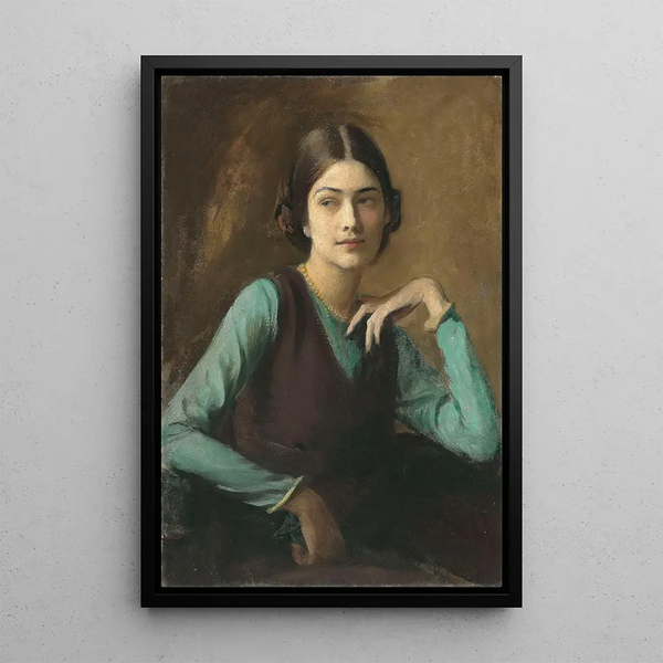 George Spencer Watson - Portrait of Clotilda von Derp Frau Sakharoff.webp
