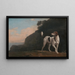 Foxhound - George Stubbs — gerahmtes Bild an der Wand