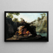 Cavallo divorato da un leone - George Stubbs — quadro incorniciato alla parete