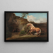 Cavallo spaventato da un leone - George Stubbs — quadro incorniciato alla parete