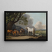 Giumente e puledri in un paesaggio ampio - George Stubbs — quadro incorniciato alla parete