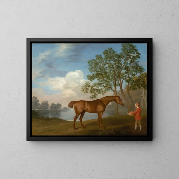 di zucca con un maniscalco - George Stubbs — quadro incorniciato alla parete