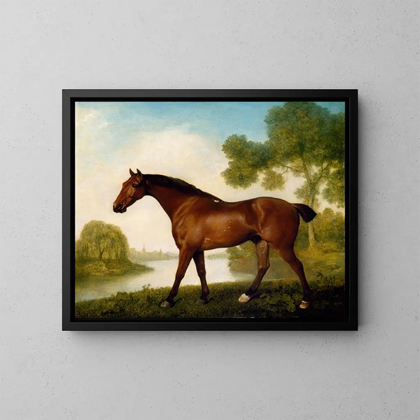 Ein Fallenjäger - George Stubbs — gerahmtes Bild an der Wand